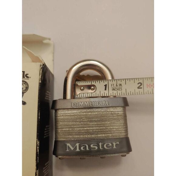 Master Lock 5KA LAMINATED PADLOCK 2" Wide Laminated Steel Pin Tumbler Padlock - Picture 5 of 5